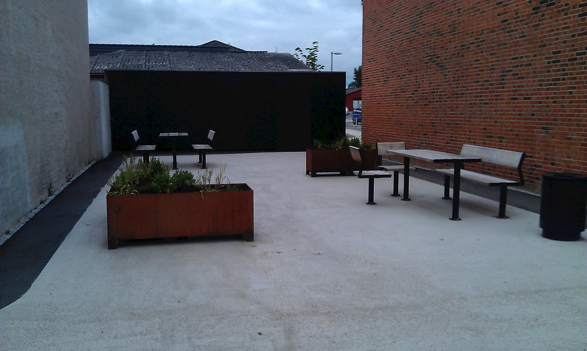 Opholdsrum syd for Vestergade.