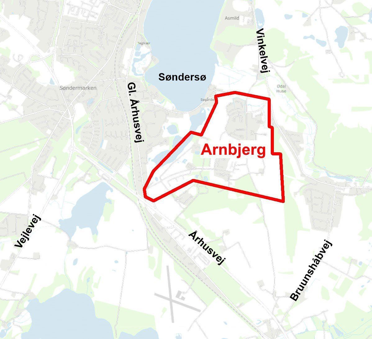 Oversigtskort - Arnbjerg